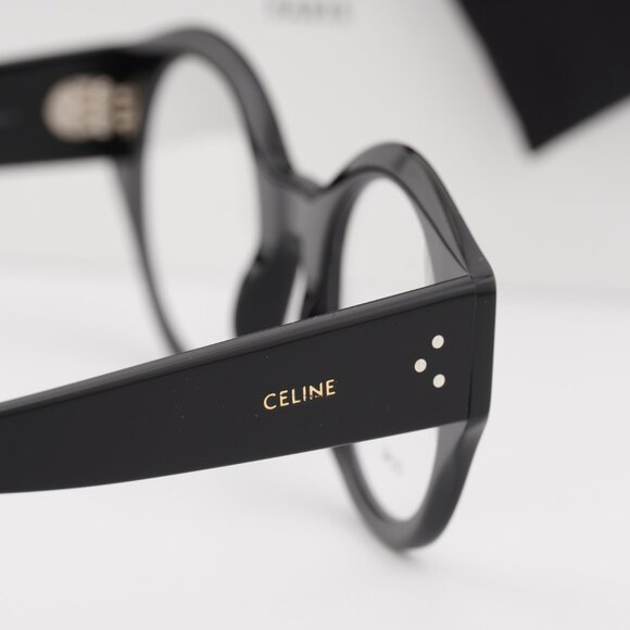 Celine CL50123I 001 Round Eyeglasses 48mm – Shiny black - Picture 6 of 10